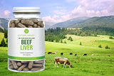 Antler Farms - 100% Pure New Zealand Beef Liver, 180 Capsules, 500mg - Grass Fed, Cold Processed Supplement, Pure and Clean rBGH Free, No Fillers or Additives