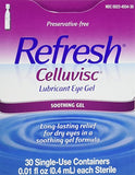 Refresh Celluvisc Lubricant Eye Gel Single-use Containers 30 Ea (3 Pack)