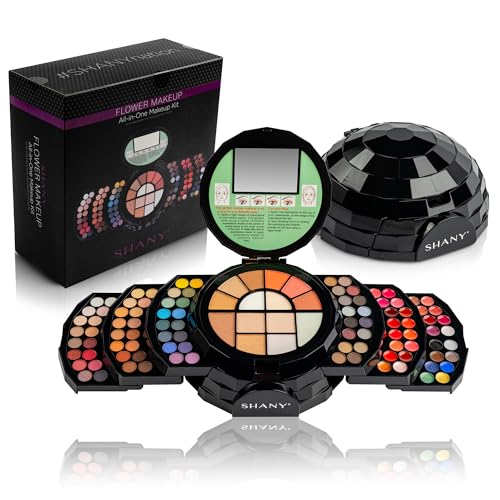 SHANY All In One FLOWERS Makeup Set - Ultimate Fancy Makeup Kit - Eyeshadows, Lip colors, Face Powders, Highlighters, and Blushes.