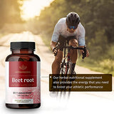 HERBAMAMA Beet Root Capsules - Organic Beetroot Extract Pills - High-Potency 21:1 Concentrate - Beet Root Powder Supplements - 100 Extra Strength Caps
