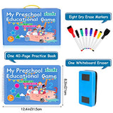 Preschool Learning Activities Educational Workbook, Handwriting Practice Book for Kids, Christmas Birthday Presents for 3 4 5 Year Old Boys Girl Toys for Kids, Montessori Busy Book Tracing Book Toys