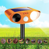 4 PCS Ultrasonic Animal Repellent Outdoor, Solar Animal Repeller with Motion Detection Cat Rabbit Repellent Deer Repellent Devices Waterproof Raccoon Dog Skunk Repellent Deterrent for Yard Garden Farm