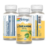 SOLARAY Sugar-Free L-Theanine Chewable, Lemon-Lime Flavor - 30 Chewables - 200 mg