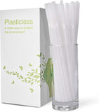 200 Count 100% Plant-Based Compostable Long PLA Straws-Plasticless Biodegradable Bendy Drinking Straws-A Fantastic Eco Friendly Alternative to Plastic Straws 10.25 in