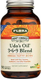 Flora Health Udo's Oil 3-6-9 Blend, Balanced Omega Fatty Acids from Flax, Sesame, Sunflower 90 Vegetarian Capsules