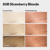 Revlon ColorSilk Beautiful Color Permanent Hair Color, Long-Lasting High-Definition Color, Shine & Silky Softness with 100% Gray Coverage, Ammonia Free, 85B Strawberry Blonde, 3 Pack