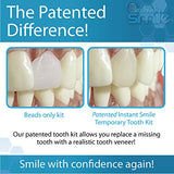 INSTANT SMILE Complete Your Smile Temporary Tooth Replacement Kit - Replace a Missing Tooth in Minutes - Patented