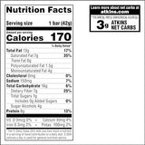 Atkins Snack Bar, Peanutty Overload, 8g Protein, 7g Fiber, 3g Net Carbs, Keto Friendly, 16 Count