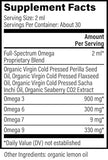 Global Healing Organic Omega 3 6 9 and 7 (Seaberry CO2 Extract) - Fish-Free, Non-GMO Omega 3 Supplement for Women & Men, Contains Perilla Seed & Flaxseed Oil - Omega 3 Fish Oil Alternative - 2 Fl Oz