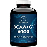 MRM Nutrition BCAA+™ 6000mg | Muscle Recovery | 6g Branch Chain Amino Acids per Capsule | with L-Glutamine | Premium Formula | Gluten-Free | 25 Servings