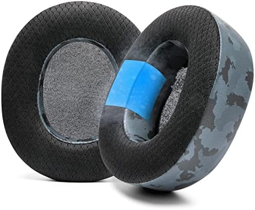 WC Freeze Nova Pro Wireless - Cooling Gel Earpads for Arctis Nova Pro Wireless ONLY (Doesn’t Fit Other Models), Made by Wicked Cushions, Improved Durability, Thickness & Sound Isolation | Black Camo