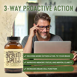 The Brain Pill 90 Capsules – Organic Brain Booster Supplement - Memory Pills for Brain w/ Ginkgo Biloba Capsules, Lion’s Mane & Sage - Brain Booster Supplement for Focus, Memory, Clarity, Energy