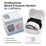 LotFancy Wrist Blood Pressure Monitor, Wrist BP Cuff (5”-8”), 60 Reading Memory, Automatic Digital Blood Pressure Machine, Home BP Gauge for Irregular Heartbeat Detection