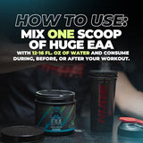 Huge EAA Supplement, Highest Dosed Essential Amino Acids Powder, 12.85g EAAs & 8g BCAAs Per Serving, Maximize Muscle Growth, Recovery & Performance (Kiwi Blueberry, 17.73 Oz.)