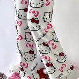 Anime Pajamas Pants Women's Girls Cartoon Cat All Character Print Flannel Lounge Sleep Bottoms Pajama Pants Christmas