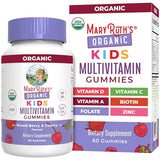 MaryRuth Organics Kids Multivitamin Gummies – USDA Organic, Vegan, Non-GMO, 60 Count (For Ages 4+)