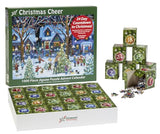 Christmas Cheer Jigsaw Puzzle Advent Calendar 1000 Pieces by Vermont Christmas Company - 24 Puzzle Sections to Complete - Count Down to Christmas Each Day in December