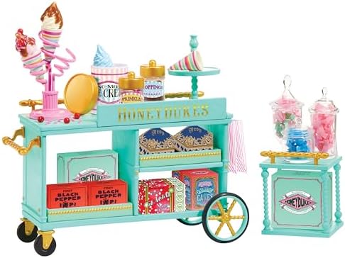 MGA's Miniverse Make It Mini Honeydukes Trolley Harry Potter Mini Collectibles, 50+ Pieces, DIY, Resin Play, Replica Food, NOT Edible, Collectors, 8+