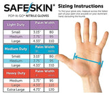 SAFESKIN Nitrile Disposable Gloves in Pack of 200, Medium Duty, Medium Size, Powder Free - Food Handling, First Aid, Cleaning