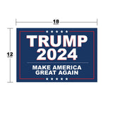 Trump 2024 Yard Sign, Trump Signs for Yard, 12" x 18" inches Double Sided with H-Metal Stake, Trump 2024 Signs for Yard, Maga Yard Sign, Trump Signs, Donald Trump Yard Sign, Trump Lawn Sign