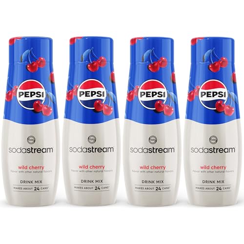 SodaStream Pepsi Wild Cherry Drink Mix (440ml, Pack of 4)