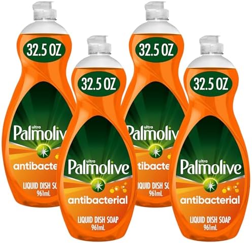 Palmolive Ultra Dish Liquid, Orange, Antibacterial, 32.5 Fl Oz (Pack of 4)