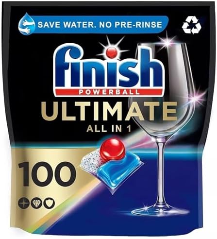 Finish Quantum Dishwasher Detergent Tabs, Ultimate Clean and Shine, 100 Count