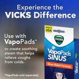 Vicks Personal Sinus Steam Inhaler, Fast, Targeted Relief for Allergies, Sinus, Cough and Congestion. Use with Vicks VapoPads for Extra Soothing Comfort