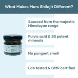mars by GHC Pure Organic Himalayan Shilajit Resin & Surge Max Capsules (60 N) | Strength, Stamina & Immuinty | High Fulvic Acid Content | Good Health Company