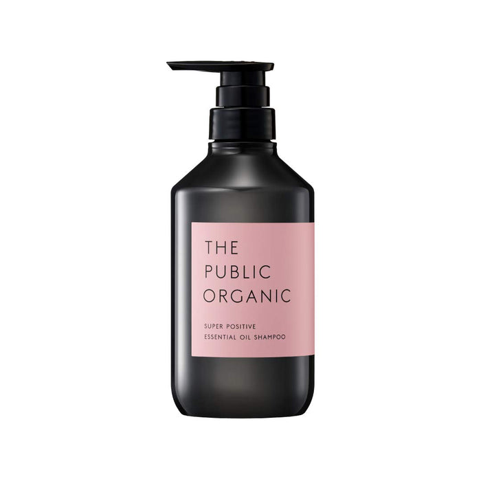 THE PUBLIC ORGANIC Shampoo, Body Bottle, Super Positive, 16.9 fl oz (480 ml), Amino Acids, Aroma, Essential Oils, Hair Care, Non-Silicone, Made in Japan