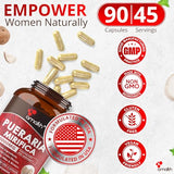 AMALTH Pueraria Mirifica Extract 10000mg Strength-90 Veg Capsules Supports Women Wellness Naturally