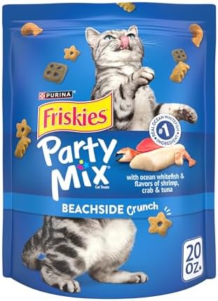 Purina Friskies Cat Treats, Party Mix Beachside Crunch - 20 oz. Pouch