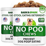 NO Poo Treats - Prevent Dog Poop Eating - Coprophagia Treatment - Stool Eating Deterrent - Probiotics & Enzymes - Digestive Health + Breath Aid - Made in USA - (240 Ct - Chicken)