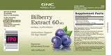 GNC Herbal Plus Bilberry Extract 60mg | Supports Eye and Vision Health | 100 Count