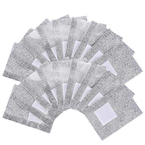 BTYMS 400 Pcs Gel Nail Polish Remover Wraps Nail Foil Wraps Soak Off Cotton Pads Lint Free Finger Nail Wipes