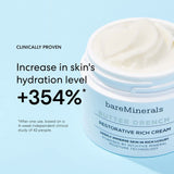 bareMinerals Butter Drench Restorative Rich Face Cream, Hydrating Face Lotion, Helps Skin Retain Moisture, Soothes Dry Skin, Non-Comedogenic, Vegan