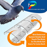 Petslandia Bird Deterrent System - Polycarbonate UV Resistant Pigeon Deterrent, Cruelty-Free Pigeon Proof, Long Lasting, Suitable for Balconies, Patios and Outdoors (118 in)