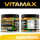 VITAMAX Hemp Gummies - Great for Peace & Relaxation - 2,500,000 - Natural Fruit Flavors Tasty Relief – Made in USA – Relaxing Gummies – 100ct