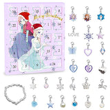 Christmas Advent Calendar 2024 for Girls and Boys With 24 Days Unique Gift Blind Box DIY Creative Charm Pendant Bracelet Daughter