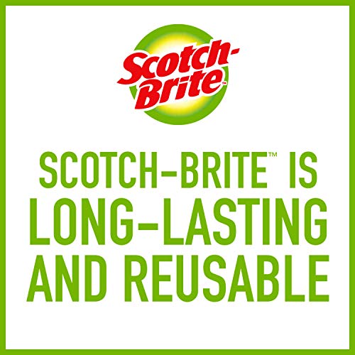 Scotch-Brite Dobie Pads, Dobie Sponge for All Purpose Cleaning of Kitchen, Bathroom, and Household, Non Scratch Dobie Cleaning Pads Safe for Non-Stick Cookware, 3 Count (Pack of 8) total 24 Dobie Pads