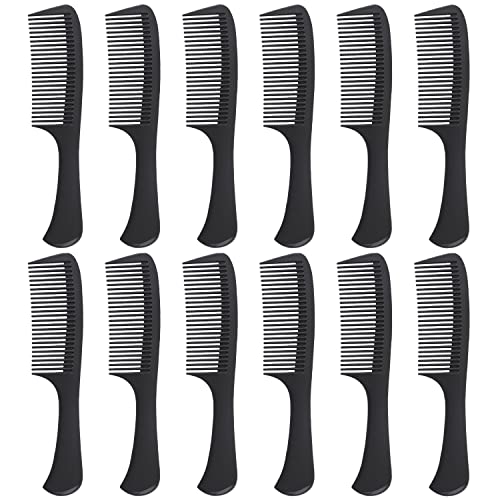 Wide Tooth Detangling Comb for Curly Long Wet Hair - Reduces Hair Loss and Dandruff, Suitable for Styling and Professional Care (12 pcs)