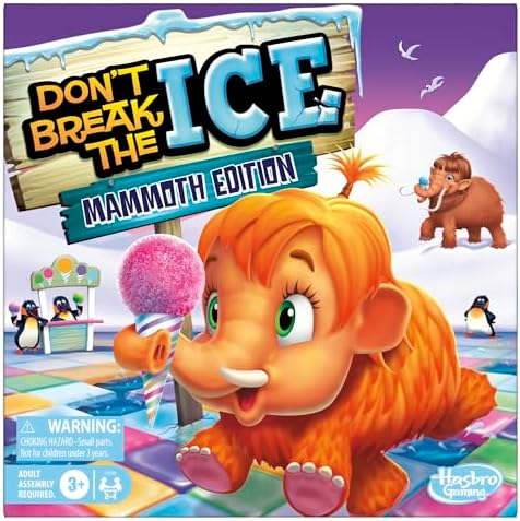 Don’t Break The Ice Mammoth Edition Board Game | Ages 3 and Up | 2 to 4 Players | Preschool and Kids Games (Amazon Exclusive)