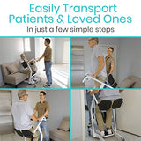 Vive Sit to Stand Lift & Transfer Sling - Elderly Stand Assist Transport Unit Wheelchair Device for Home Care Use, Disability Aid Product for Adults (Sit to Stand Lift + Transfer Sling)