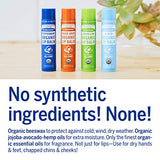 Dr. Bronner's - Organic Lip Balm (Naked, 0.15 ounce, 6-Pack) - Unscented, Made with Organic Beeswax & Avocado Oil, For Dry Lips, Hands, Chin or Cheeks