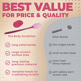 The Ultimate Back Scratcher, Scalp Massager, Back Massager, & Exfoliator - Large Scratch Surface, an All Body Back Scratcher That Gives a Deep Soothing Scratch (Pink)