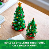 LEGO Christmas Tree Toy Building Set for Kids, Collectible Holiday Home Decor, Tabletop Christmas Tree Gift, Festive Craft Project for Families to Build Together, 2 Building Options in 1 Set, 40573