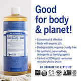 Dr. Bronner's - Pure-Castile Liquid Soap (Peppermint, 1 Gallon) - Made with Organic Oils, 18-in-1 Uses: Face, Body, Hair, Laundry, Pets and Dishes, Concentrated, Vegan, Non-GMO