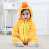 QIAONIUNIU Halloween Baby Duck Costumes Toddler Outfit Infants Cosplay Romper 2-6 Months