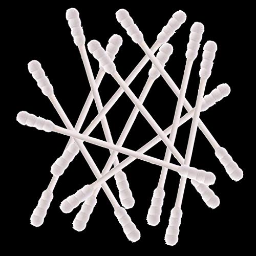 800 Pieces Cotton Swabs, Double Spiral Tipped with Paper Stick, Quality Cotton Heads- Sturdy Handle - Multipurpose, 4 Packs, 200 Pieces 1 Pack
