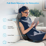 COMFIER Back Massager for Back Pain Relief,APP Control, Shiatsu Massage Chair Pad,Electric Chair Massagers with Heat,Seat Cushion for Office,Home,Ideal Gifts for Mom,Dad,Him,Her